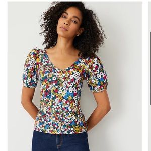 NWT Ann Taylor Floral Top